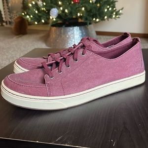 L.L.Bean Campside Shoes Oxford Lace to Toe Sneakers Burgundy Red Size 11